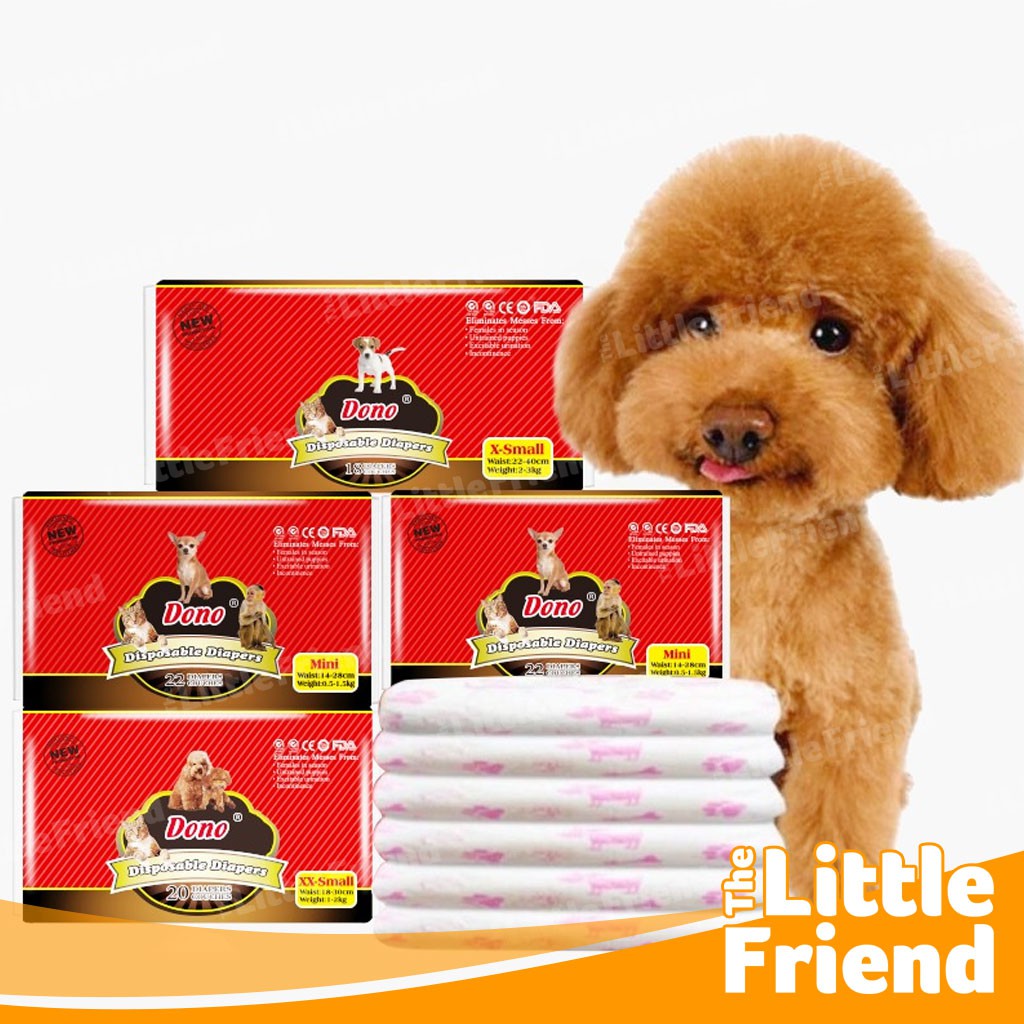 Popok Celana Diapers Loop Mens Anjing Kucing Betina DONO PACK