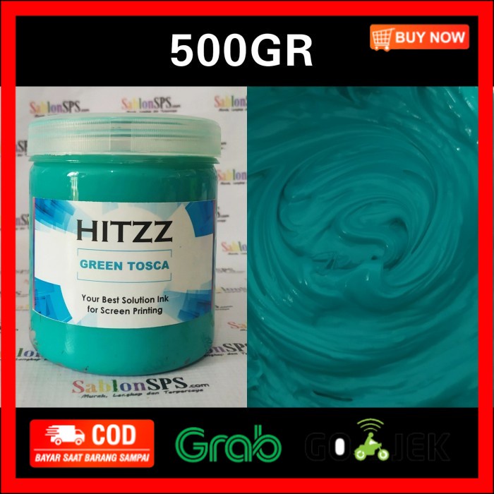 

(BISA COD) TINTA PLASTISOL GREEN TOSCA DISTRO CLOTHING 500GR
