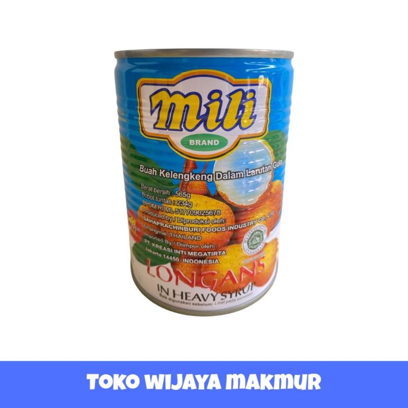 

Longan Mili | Kelengkeng Kaleng Mili 565GR