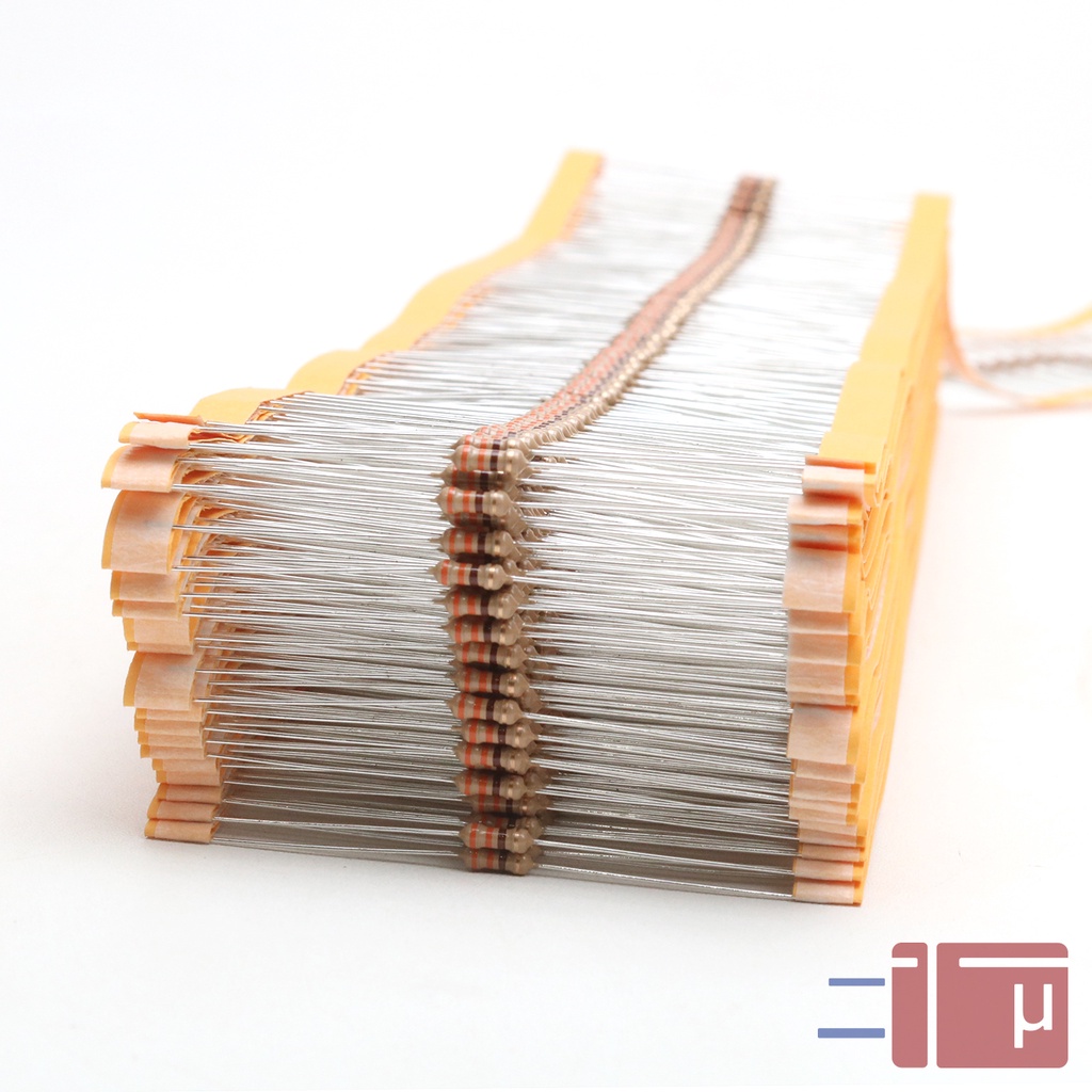 X10 Resistor 330R 330 Ohm 1/4W Karbon 5% Taiwan Kaki Tembaga