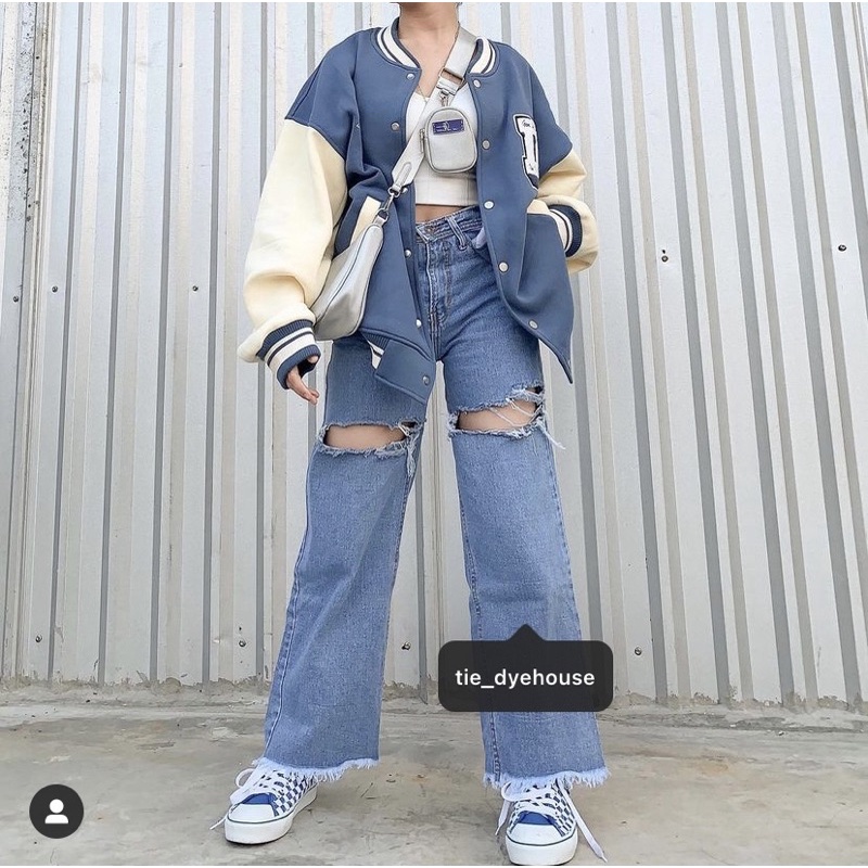TDH Bion Baggy Jeans | Baggy jeans sobek | ripped baggy jeans Bandung