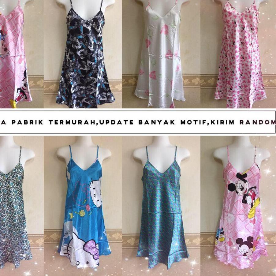  Harga  Spesial Grosir Baju  Tidur Satin Impor Daster  