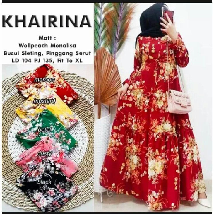 gamis monalisa model terbaru 2021