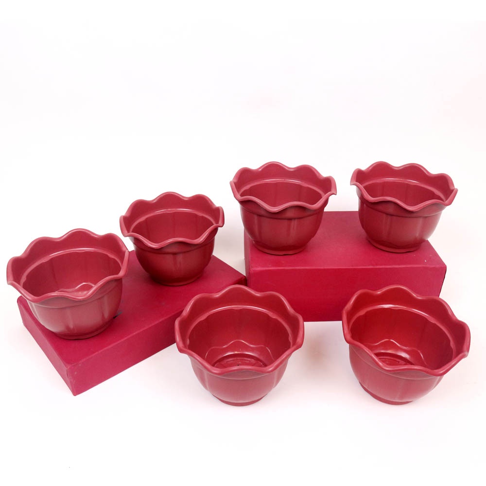 FM - Pot Bunga Merah Bata / Pot bunga unik