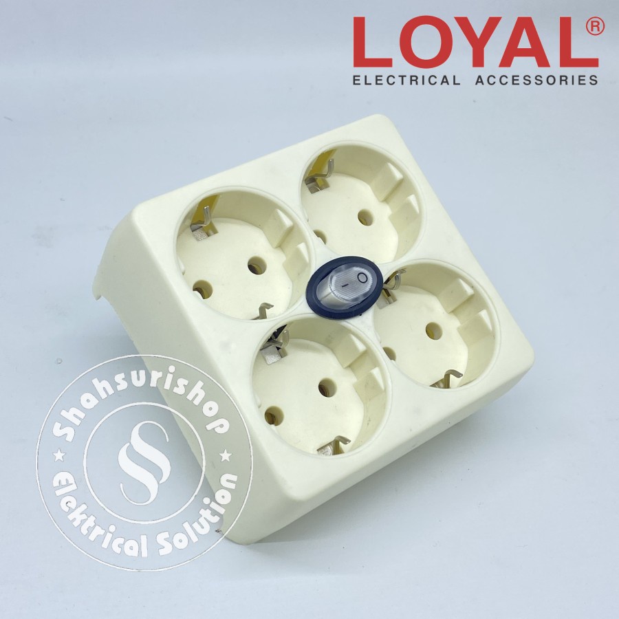 LOYAL STOP KONTAK OUTBOW 4 IN 1 DENGAN SAKLAR LY 906 SK