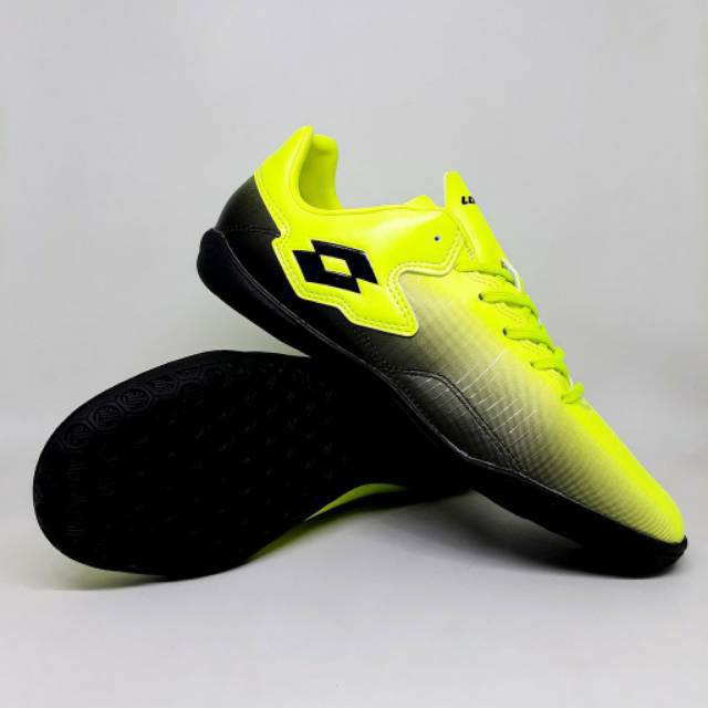 Sepatu Futsal Lotto Severe IN - Safety Yellow Black Sepatu Futsal Sport Bola Running Jakarta