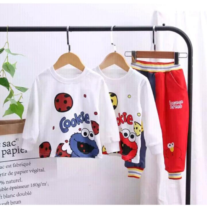 COD - SETELAN SWEATER JOGGER ANAK 1-5 TAHUN // SETELAN SWEATER MOTIF ELMO // SETELAN ANAK LAKI LAKI SETELAN ANAK PEREMPUAN // PAKAIAN ANAK LAKI LAKI PAKAIAN ANAK PEREMPUAN // SWEATER ANAK MUSIM DINGIN // SETELAN SWEATER JOGGER ANAK TERLARIS