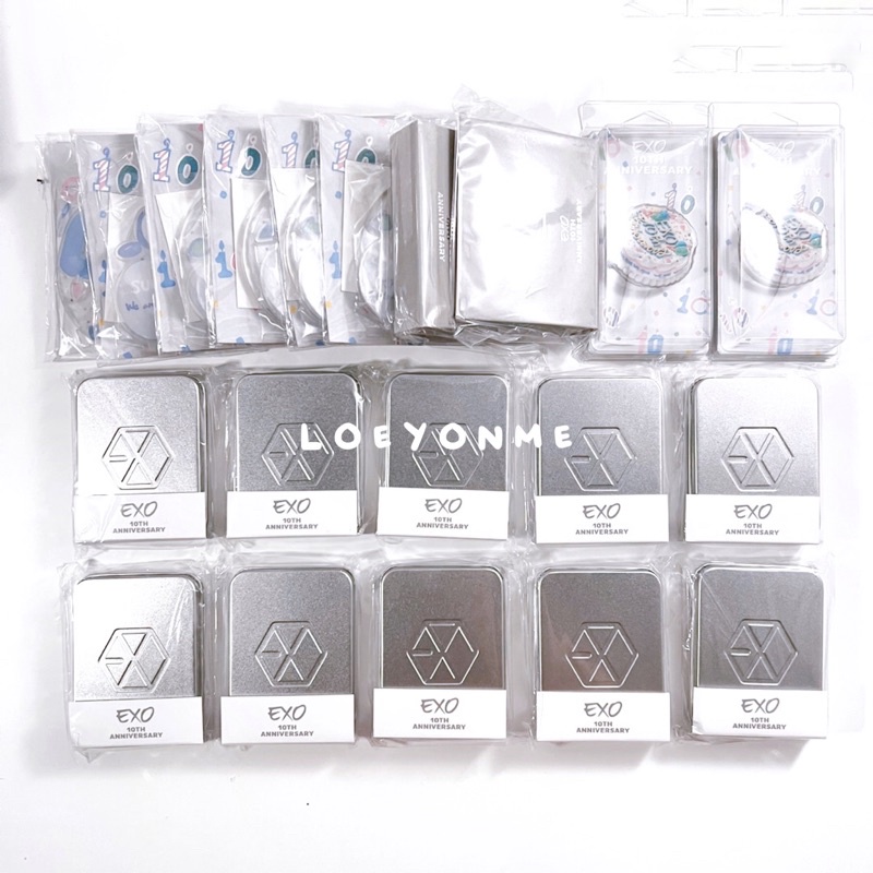 (Sharing) EXO 10th Anniversary Goods Repackage Photocard Set A / B / C (Xiumin / Suho / Lay / Baekhy