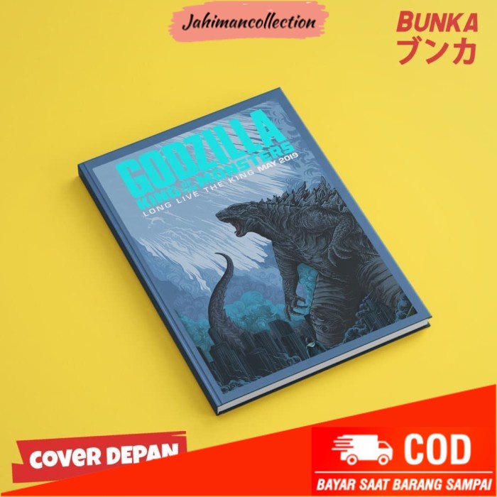 

✨ BISA COD ✨ Notebook Godzilla 4A Hardcover A5 Buku Tulis Catatan Note Agenda