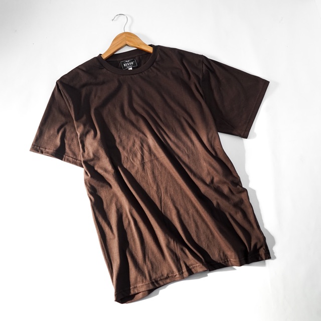  Kaos Polos Coklat Kopi  Shopee Indonesia