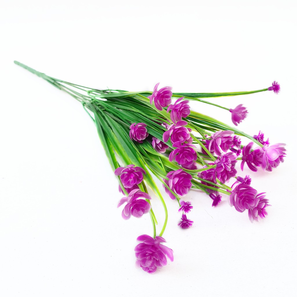 Bunga Plastik Lotus Artificial Pernak Pernik Interior Flower Dekorasi Meja - AF47-Fuchsia