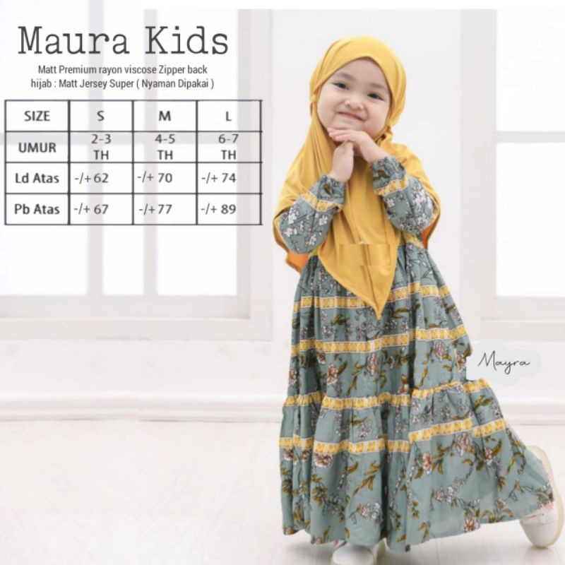 BAJU GAMIS ANAK PEREMPUAN TERBARU 2021 27 TAHUN +JILBAB