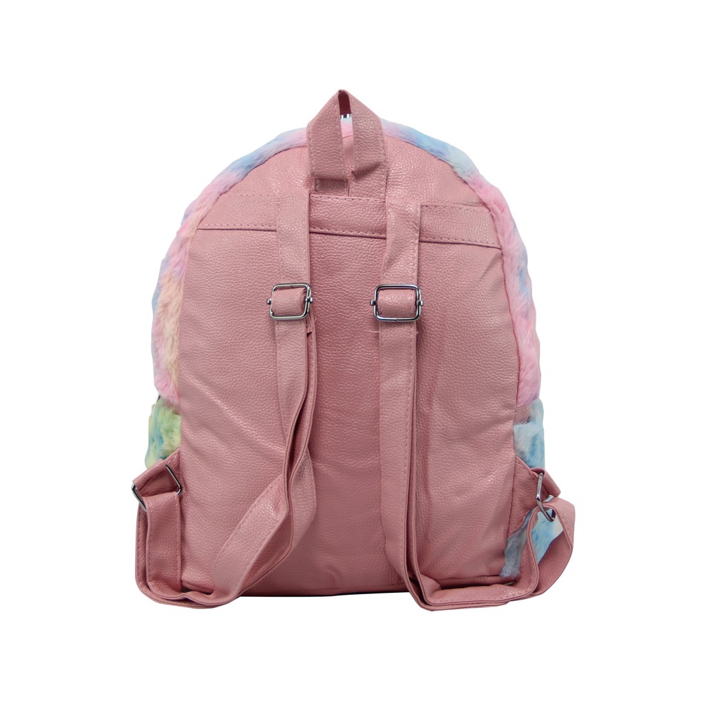 [KLIKTAS] Tas Anak Perempuan Lampu Bulu -  Tas Ransel Backpack Lollipop CC 12613 - Tas Ransel Anak TK SD Sekolah