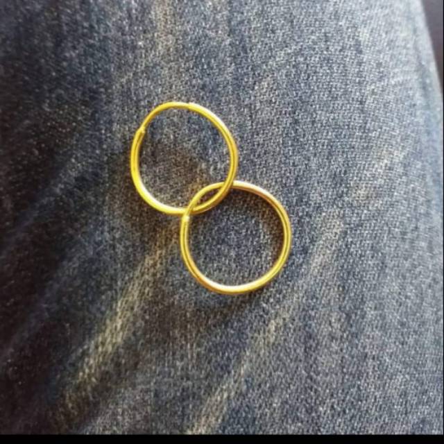 Anting Bulat Dewasa 3 gram Emas LM/London 24K kadar 99,9%