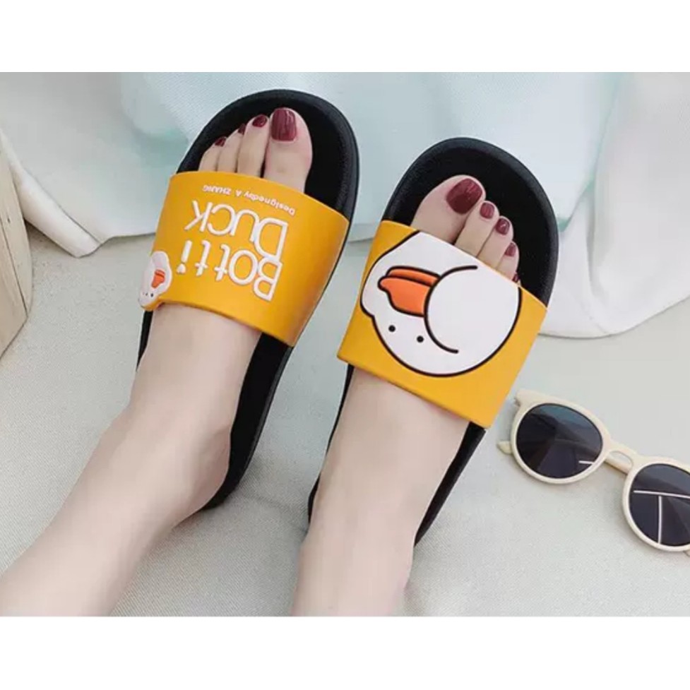 Malaika Sandal  Flip Flop Botti Duck Kuning  Shopee 