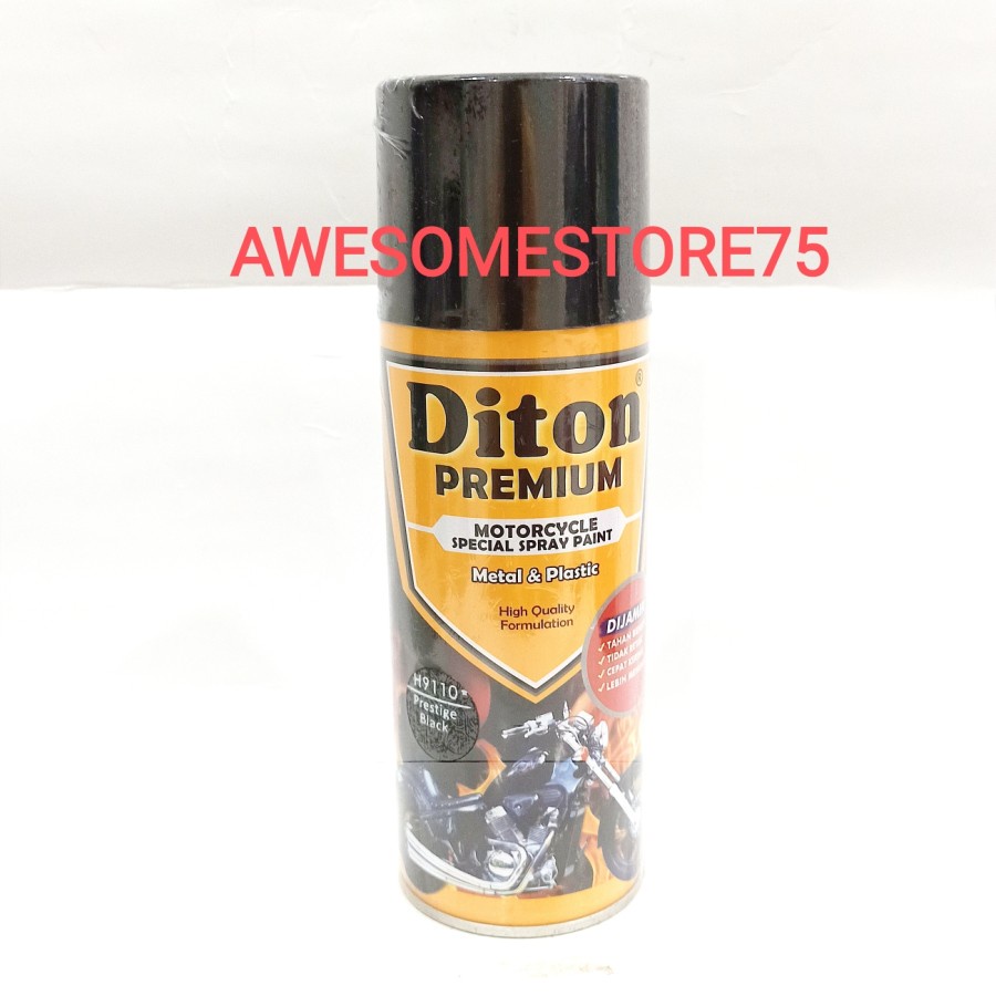 DITON PREMIUM * H 9110 PRESTIGE BLACK HONDA Hitam Cat Semprot Pilox Pylox