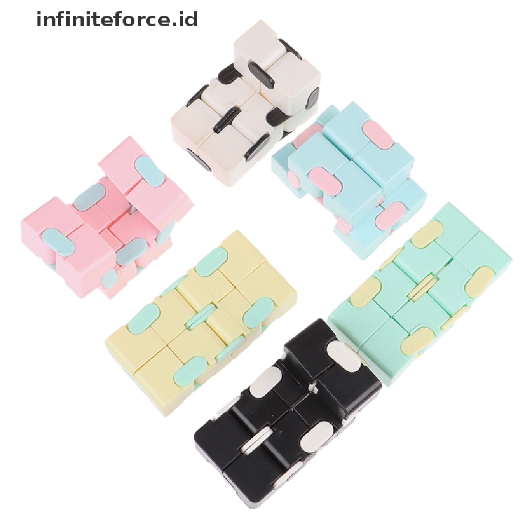 (Infiniteforce.Id) Mainan Fidget Cube Infinity Ajaib Untuk Penghilang Stress / Cemas / Fokus