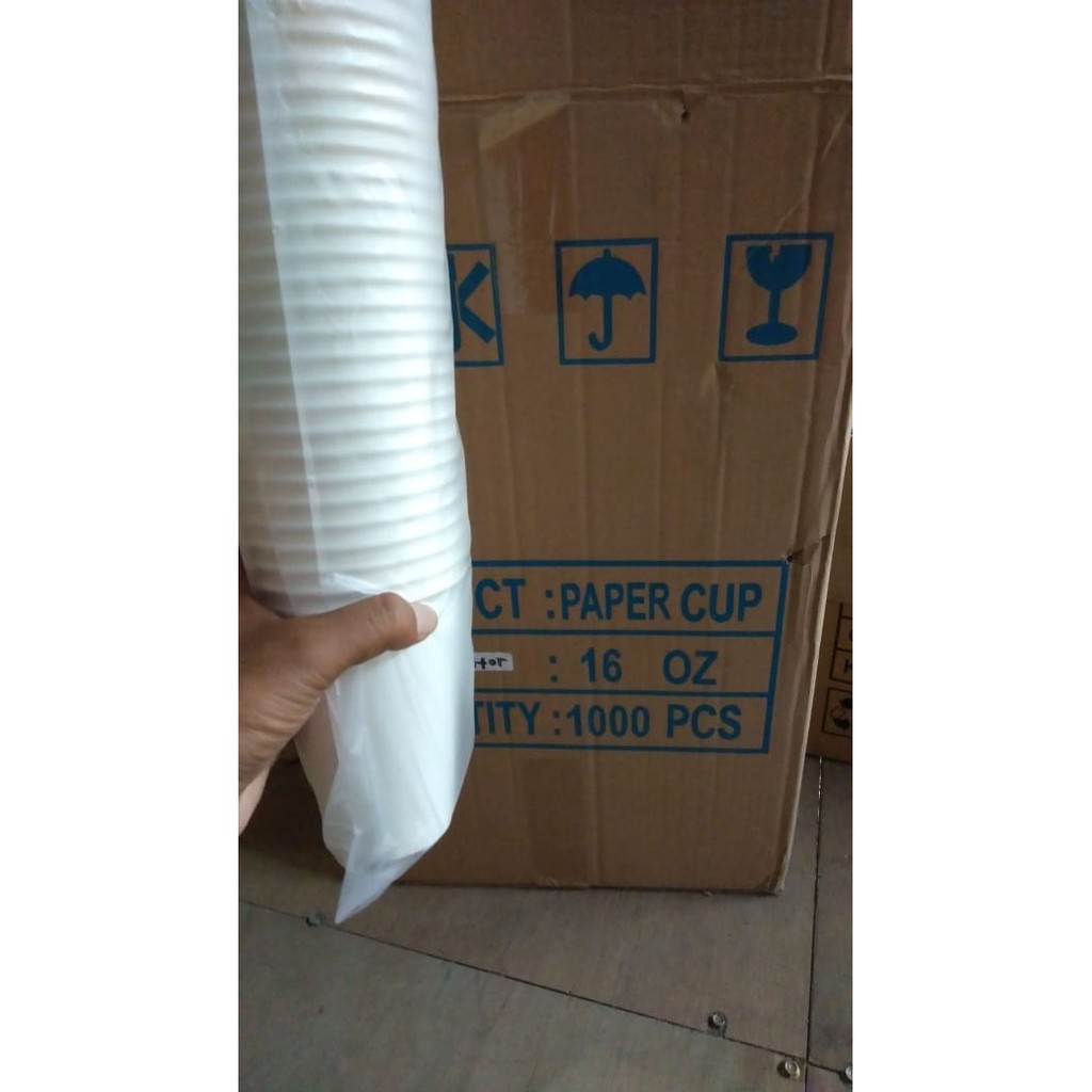 DISKON BESAR!!! Paper Cup Cold Uk. 16 Oz (Isi 50 Pcs)