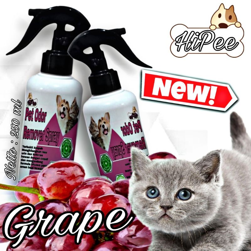 Penghilang Bau Kencing Kucing Anjing 250ML / Pet Odor Remover Spray / Litter Box / Pasir Kucing / Kucing / Anjing / Cat Dog / CatDog / Cat Dog / Dog / Cat / Pengharum Kandang / Penghilang Bau Kandang / Penghilang Bau Kotoran