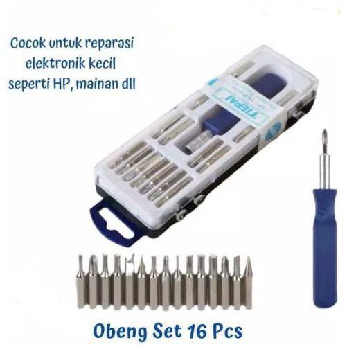 &lt; M.A &gt; Obeng set multi 16in 1 screwdrivier handphone elektronik 16in1tools