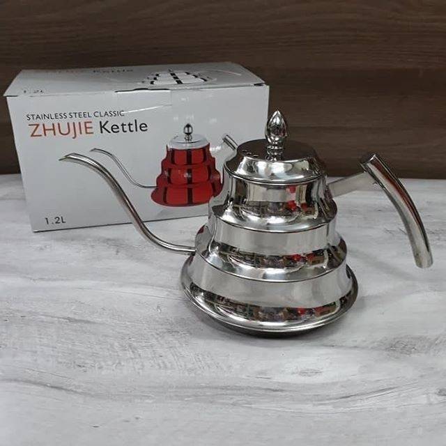ZHUJIE KETTLE STAINLESS CLASSIC 1.2L TEKO UNIK TEKO ALADIN TEKO ANTIK