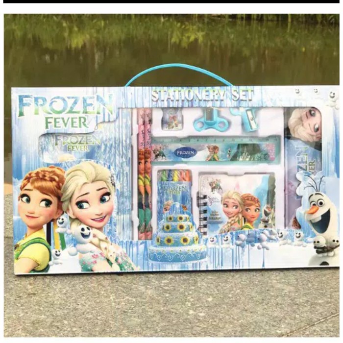 

Perlengkapan sekolah Set alat tulis karakter anak anak frozen 1 set