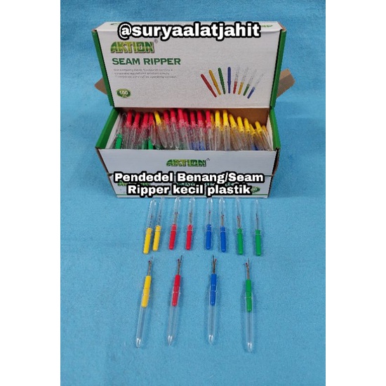 Pendedel Benang kecil plastik merk AKTION =rp.2.000/1pcs