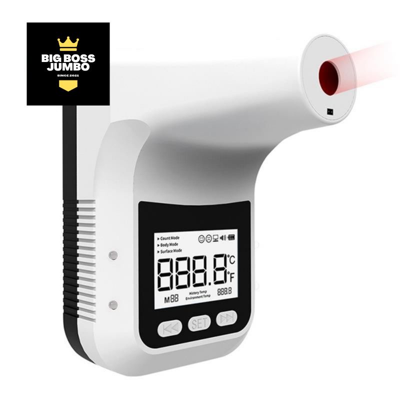 THERMOMETER TEMBAK SENSOR INFRARED NON KONTAK DAHI OTOMATIS DIGITAL ALAT UKUR SUHU TUBUH UNTUK FASUM