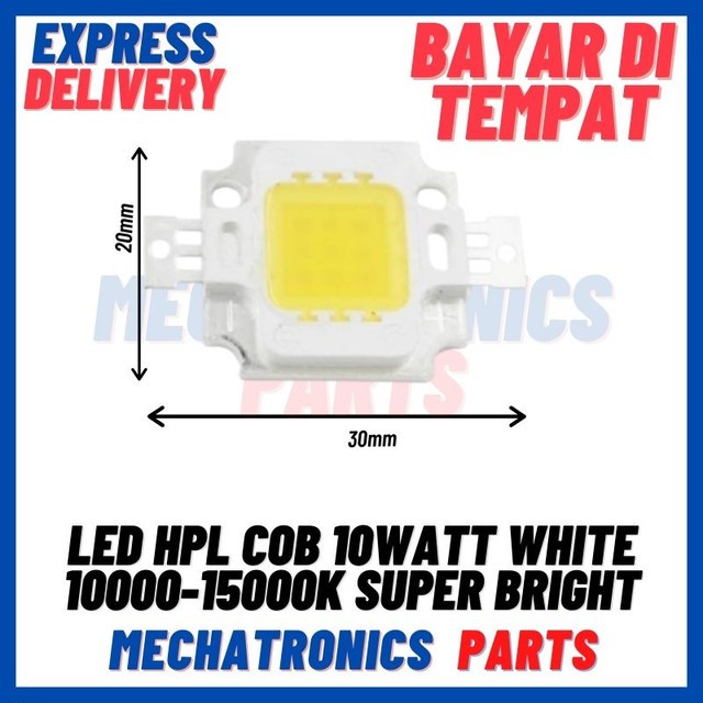 [DSP-9288] LED HPL COB 10WATT WHITE 10000-15000K SUPER BRIGHT