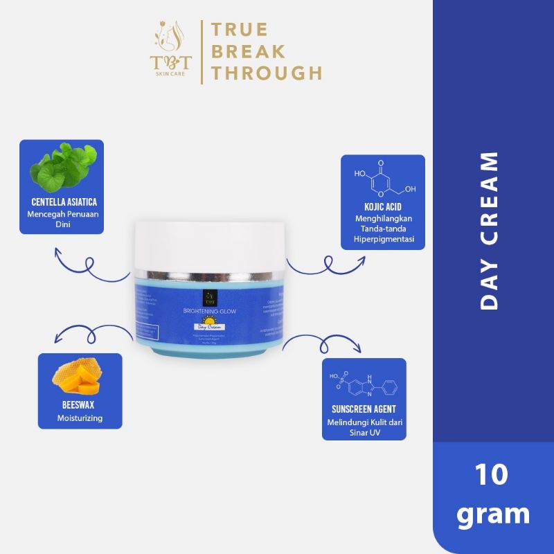 TBT SKIN CARE day cream 10g- skincare alami BPOM mencerahkan wajah