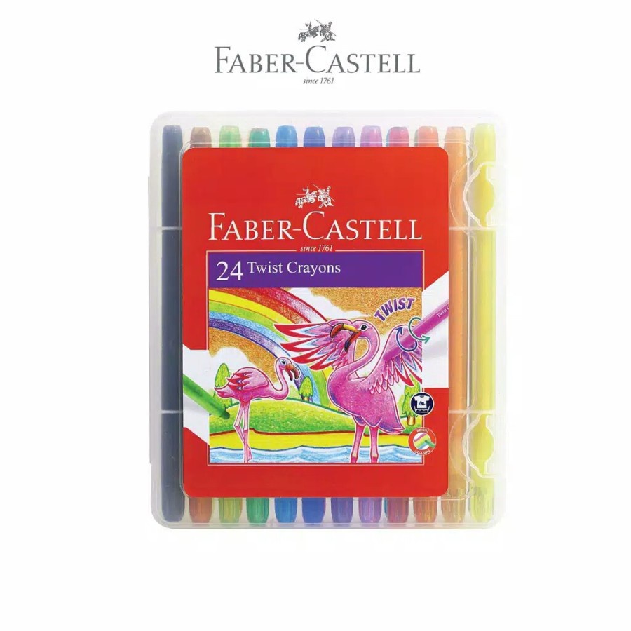 

Crayon Putar 24 Warna Faber Castell / Twist Crayon 24 Warna FABER CASTELL +