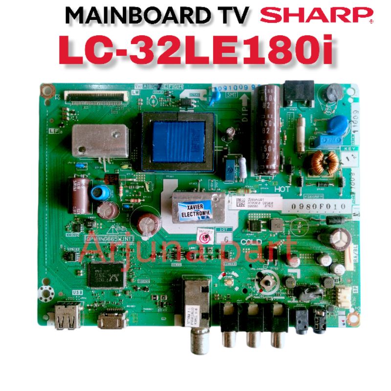 MAINBOARD TV SHARP LC-32LE180I / MB TV SHARP LC-32LE180I / MB 32LE180i / LC- 32LE180i / mainboard / 