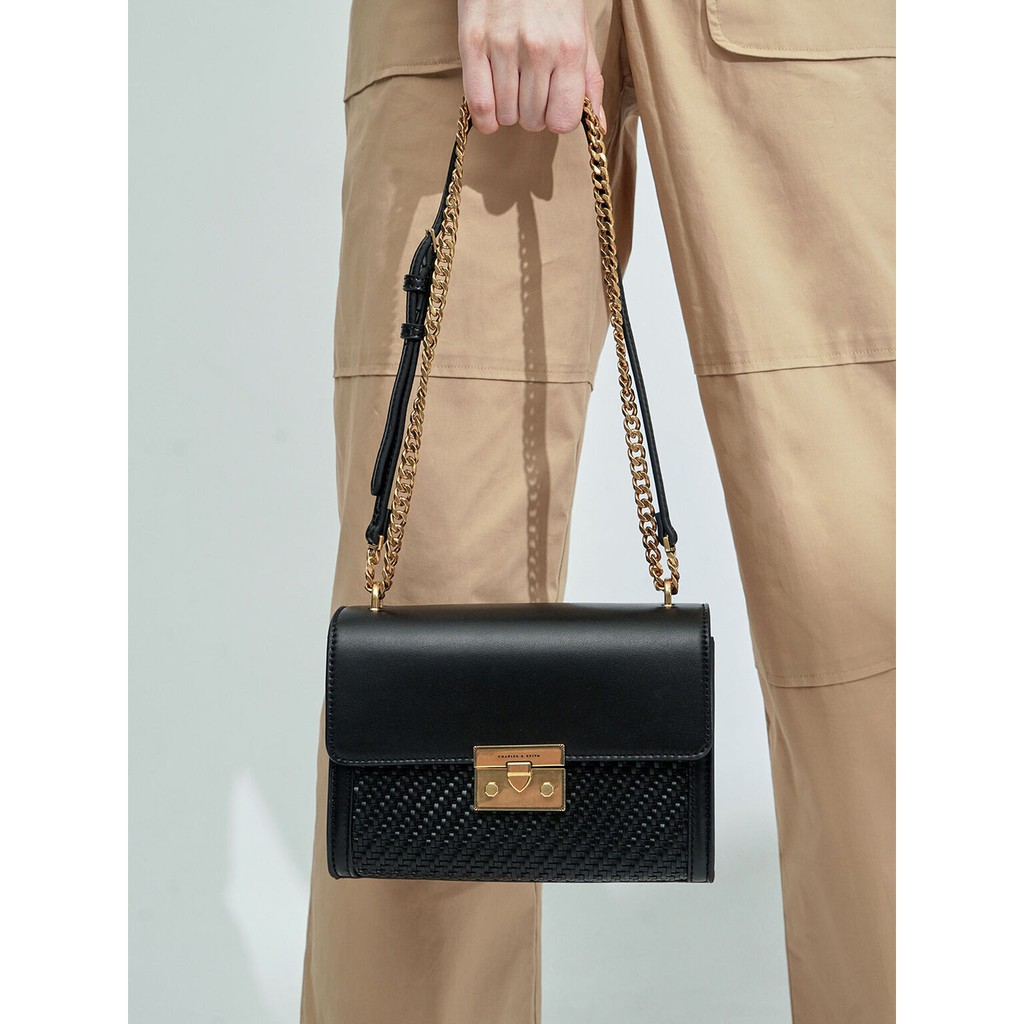 Tas Charles&Keith Boxy Chain Strap Bag 755 CK