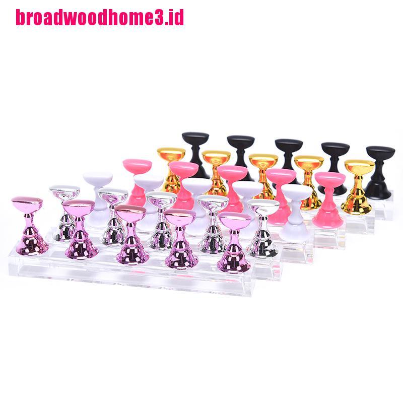 1 Set Stand Display Kristal Akrilik Untuk Latihan Nail Art