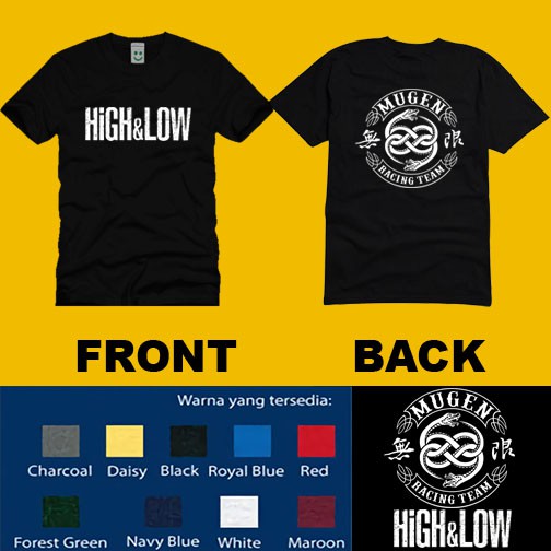 KAOS COTTON COMBED 30'S HIGH AND LOW MUGEN