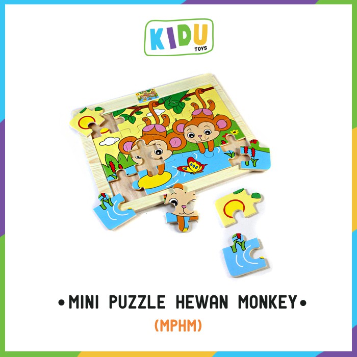 Mainan Puzzle Anak Mini Puzzle Hewan Kidu Toys