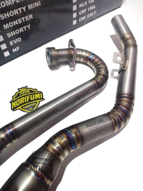 Knalpot norifumi rocket 4 titanium original honda crf150 - klx150