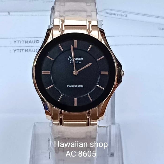 jam tangan fashion pria merk Alexandre Christie AC 8605 | HAWAII
