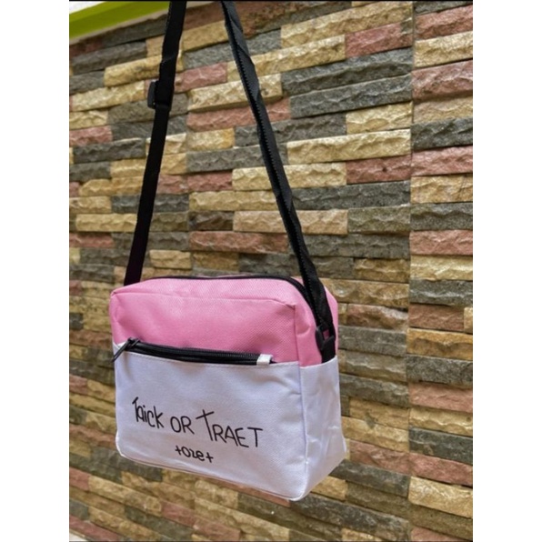 Tas Selempang Cewe Wanita Bahan Kanvas // Tas Main Lucu Imut Kawai Kiyowo Cute