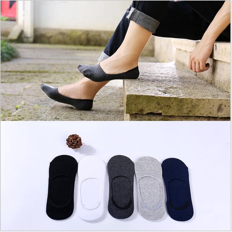  Kaos  Kaki  Ankle Casual  Bahan Katun Anti Slip untuk Unisex 