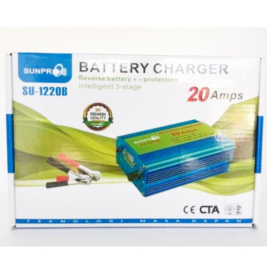 Charger Aki Sunpro SU 1220B 12V 20A Battery Charger High Quality