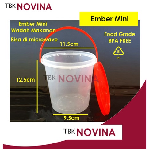 [10pcs] THINWALL MINI BASKET + TUTUP / EMBER MINI / PAIL MINI FOOD GRADE