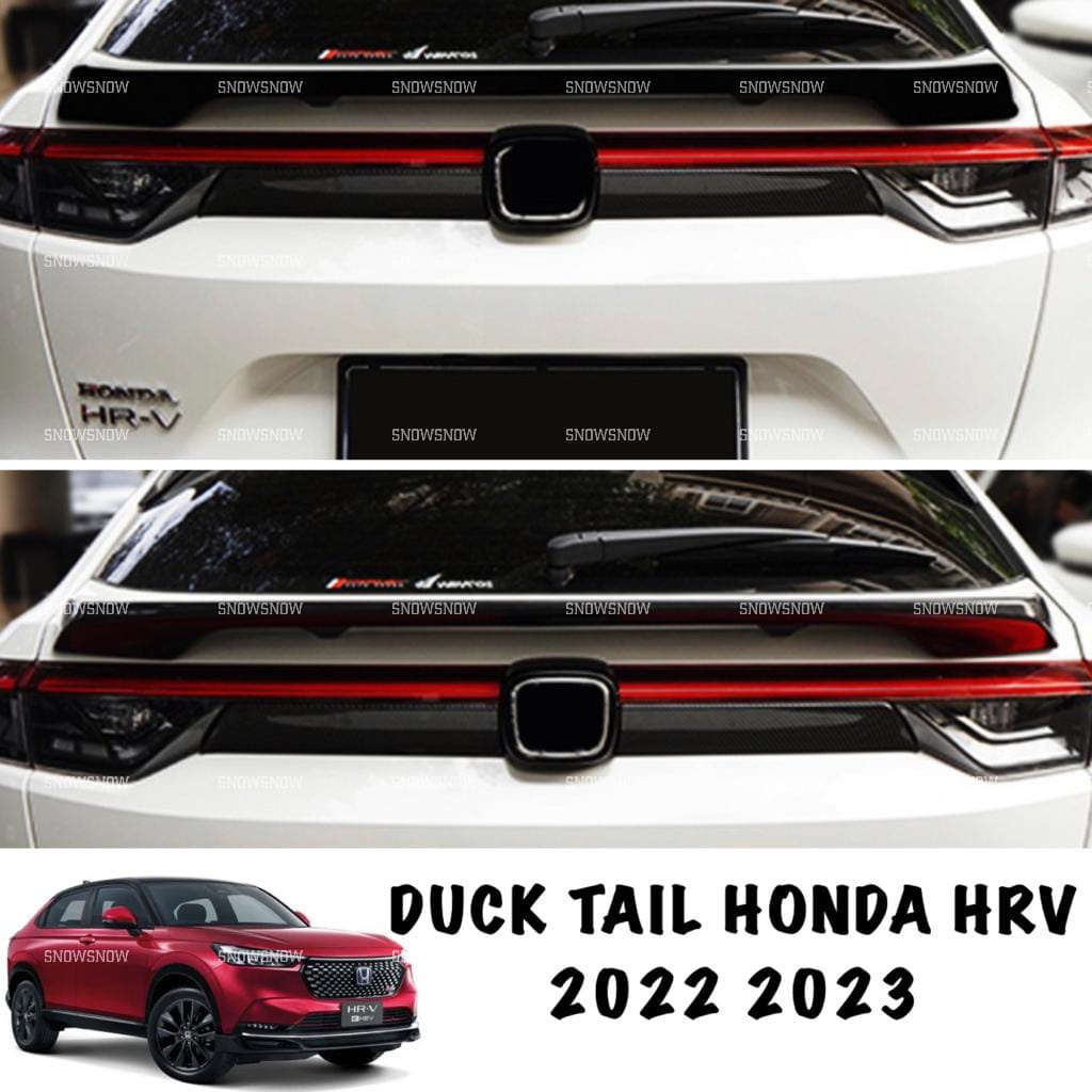 Duck Tail Belakang Honda HRV 2022 2023 Hitam Carbon