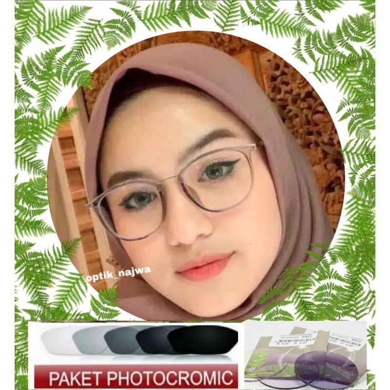 kacamata wanita 1056 paket photocromic