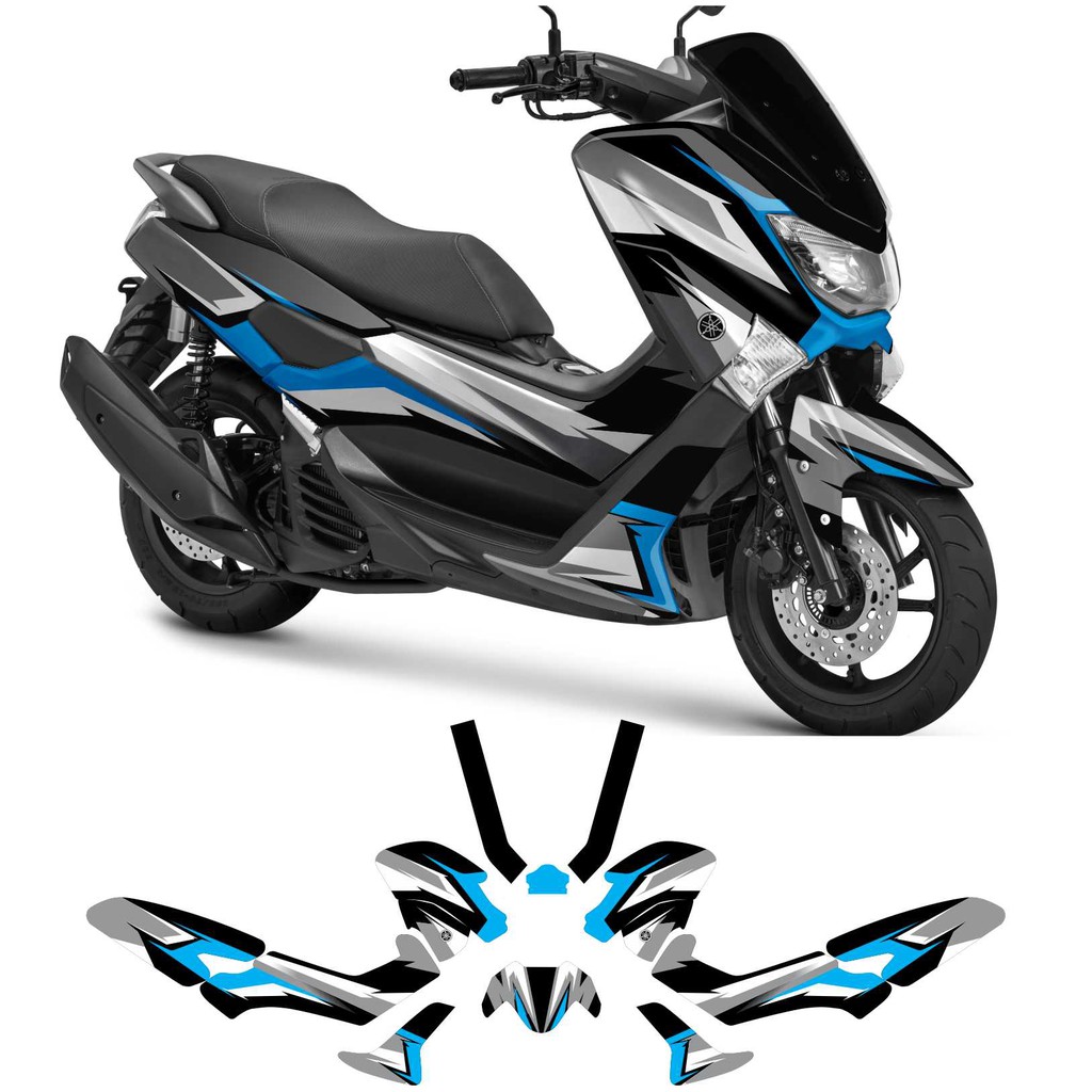 Sticker decal nmax old 2015-2021 akhir fullbody grafis simpel 01 NMAX ALL NEW 03