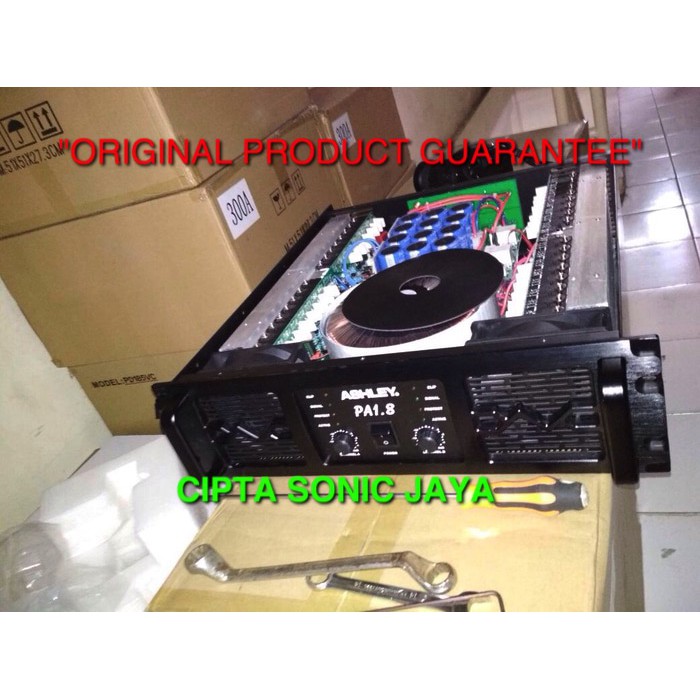 (PETI KAYU) power amplifier ashley PA 1.8 PA1.8 ORIGINAL