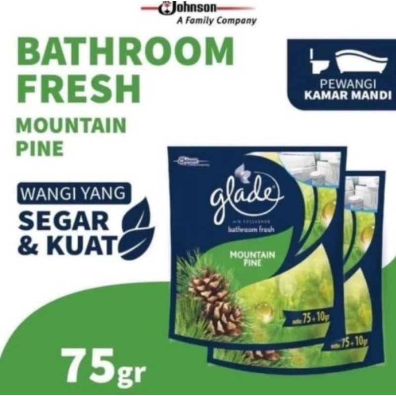 GLADE Bath Room Fresh Gantung 75+10gr Mountain Pine Lavender