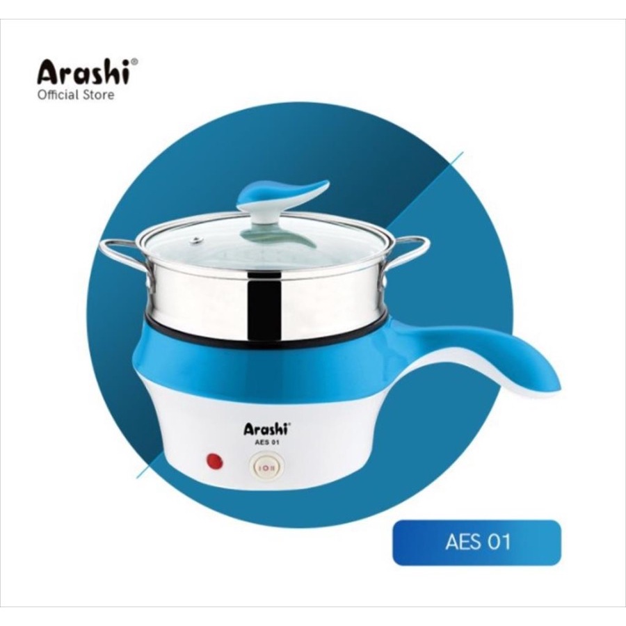 Arashi AES-01 Electric Steamer Panci Listrik AES01 Panci Kukus Elektrik Listrik Kukusan Stainless