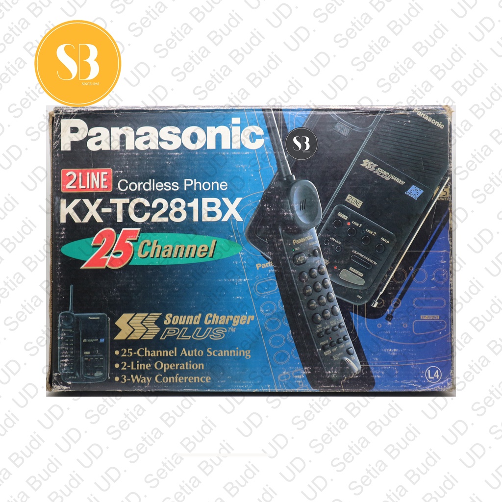 Telepon Cordless Dual Line Panasonic KX-TC281-BX Wireless 281