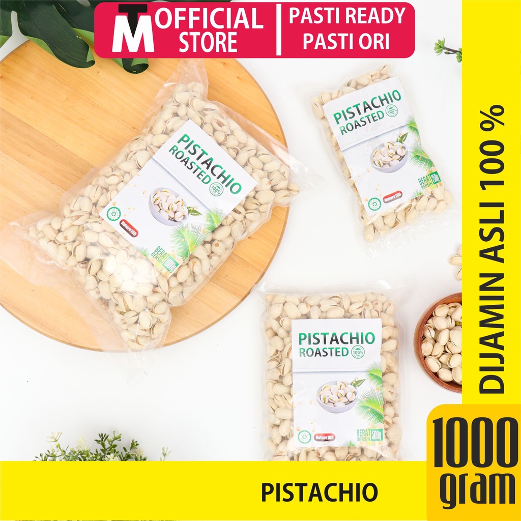 Pistachio Panggang 1 kg Roasted / Kacang Pistachio Premium / Kacang Panggang Pistachio